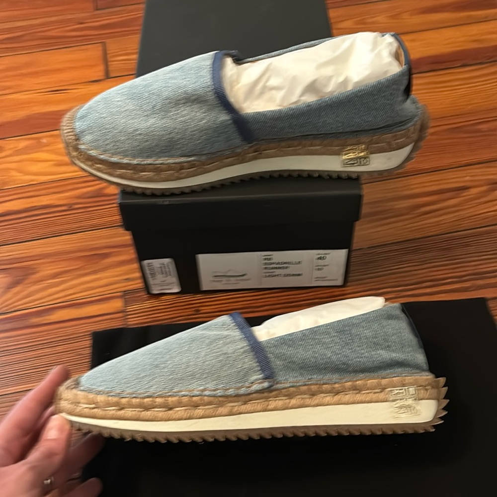 Rag and Bone Espadrille Runner - Light Denim